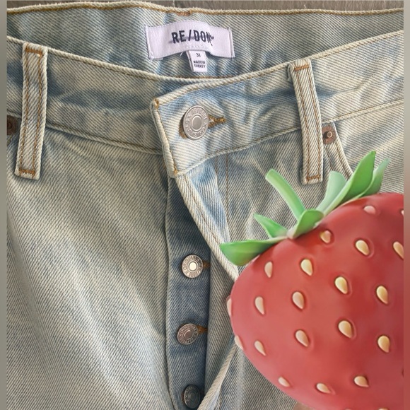 RE/DONE | NWT 90s High Rise Loose Jeans Ranch Water Light Wash $315 SZ 31 Cotton - Picture 6 of 16